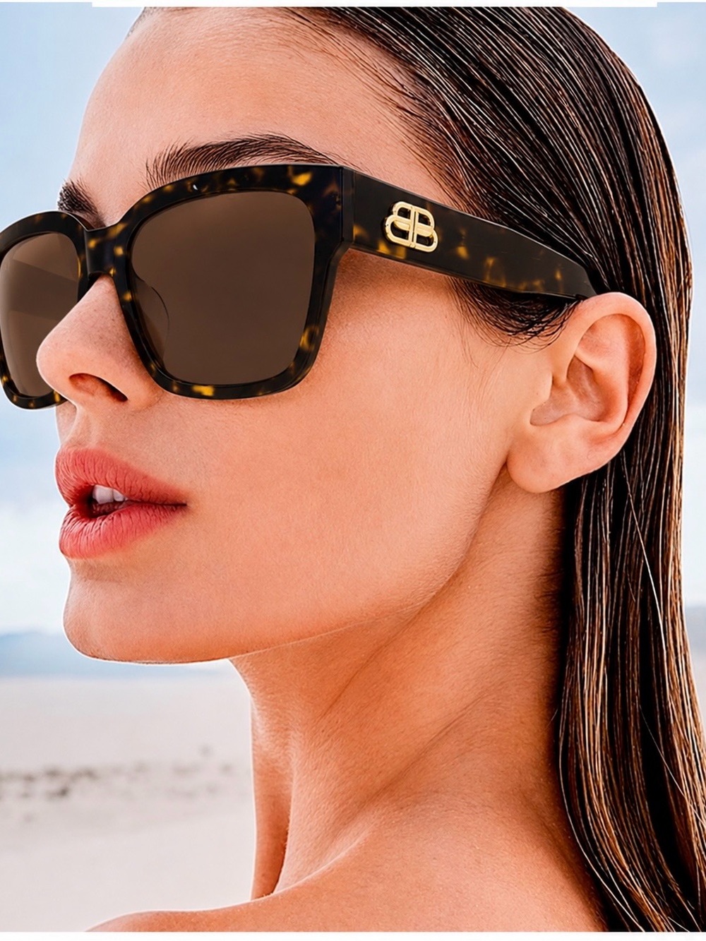 NEW BALENCIAGA SUNGLASSES BB0056S 002 EYEWEAR BALENCIAGA HAVANA